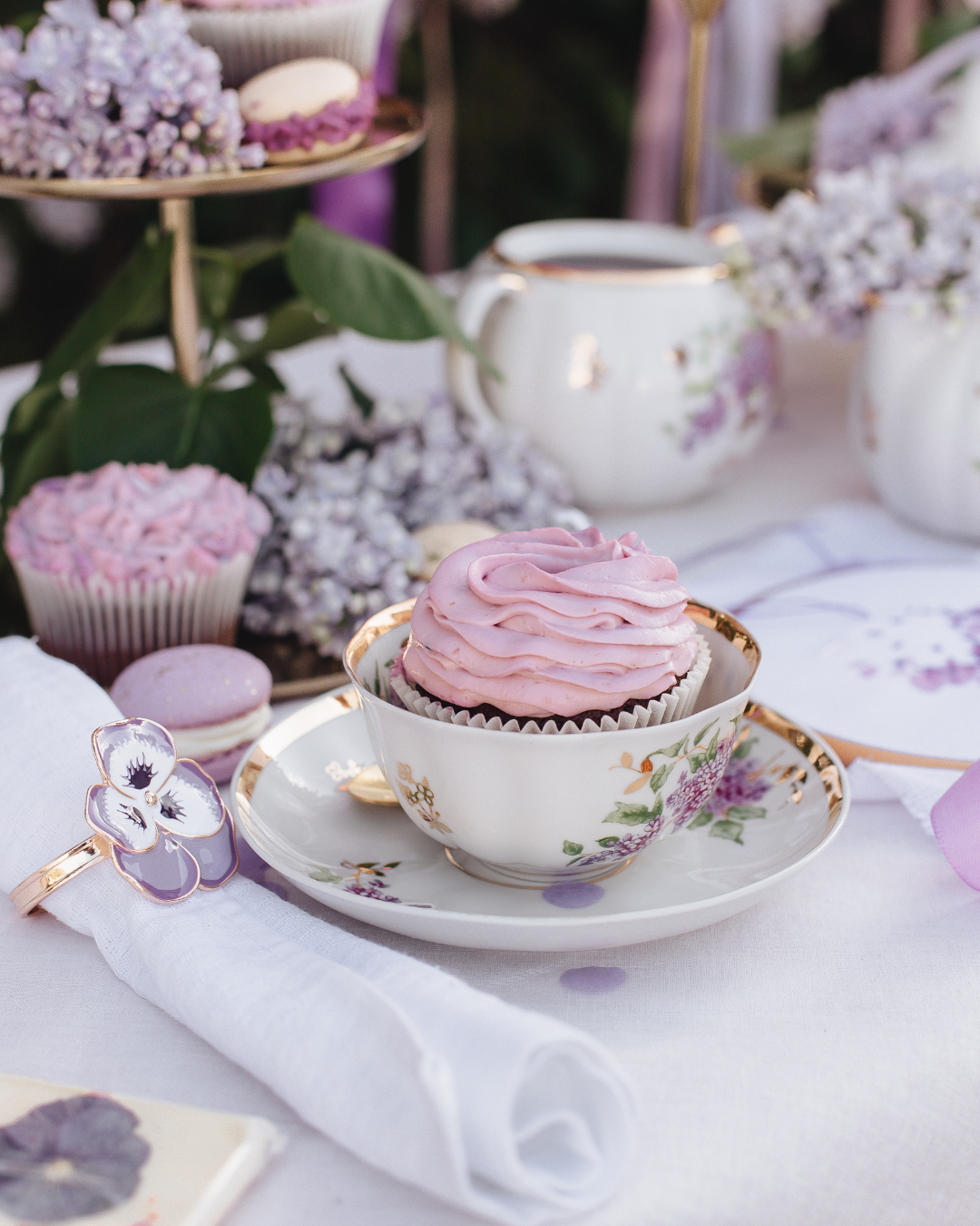 Blooms for Boobs | Purple Bra Afternoon Tea