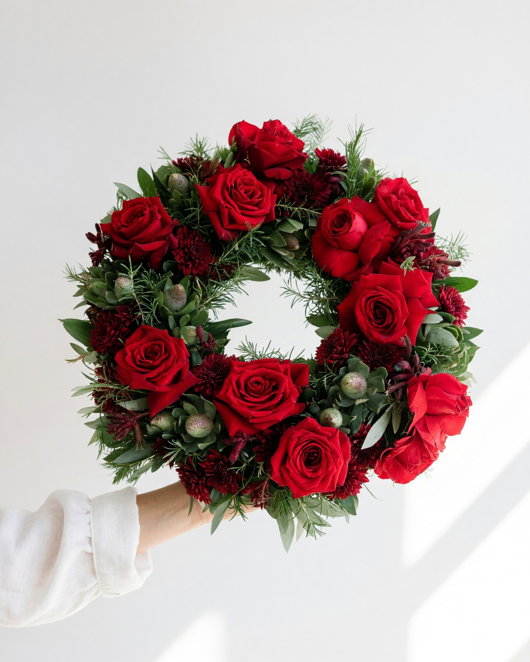 fresh christmas wreath workshop
