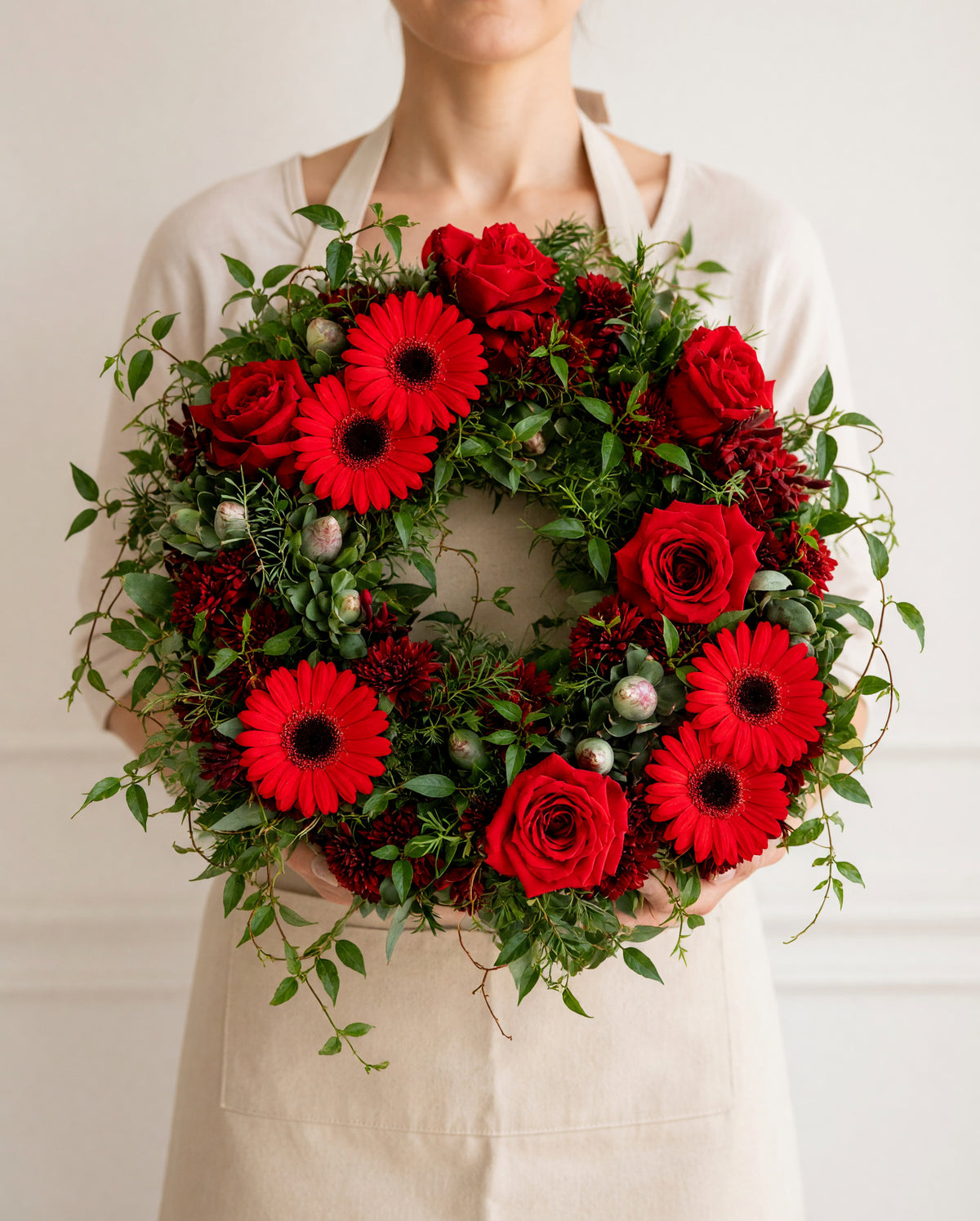fresh christmas wreath workshop